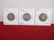 1800's-1900's Barber Silver Quarter Dollars-Lot of 3