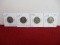 1920's Standing Liberty Silver Quarter Dollars-Lot of 4