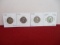 1930's Standing Liberty Silver Quarter Dollars-Lot of 4
