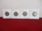 1920's-1930's Standing Liberty Silver Quarter Dollars-Lot of 4