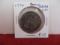 1876 Reverse Rotated Left Seated Silver Half Dollar Coin