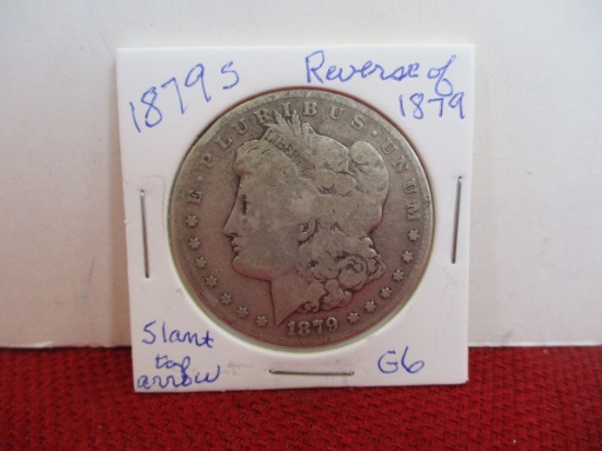 1879-S Reverse of 1879 Slant Top Arrow Morgan Silver Dollar Coin