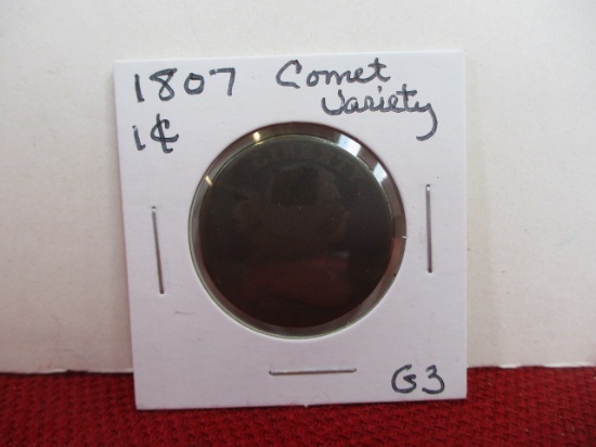 1807 Comet Variety Liberty Large One Cent Coin