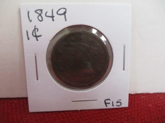 1849 Classic Head Large One Cent Coin