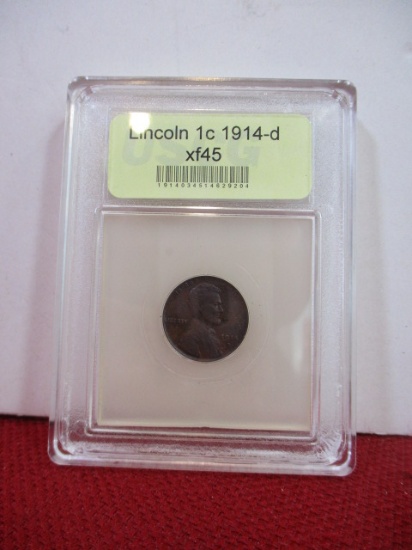 USCG Graded 1914-D Wheat Penny