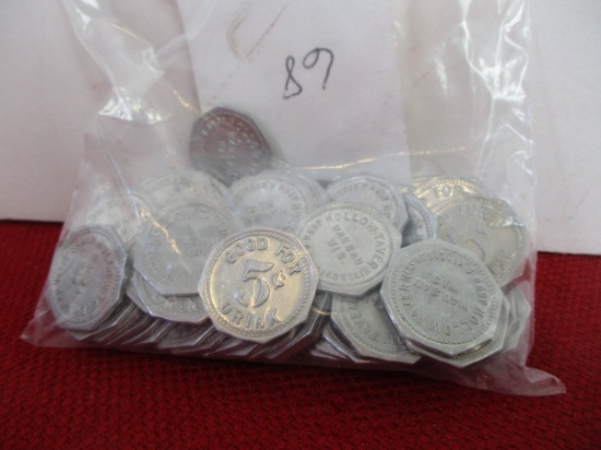 Hollow Tavern-Wausau, WI Tokens-Lot of 68