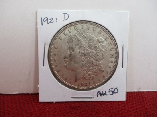 1921-D Morgan Silver Dollar Coin