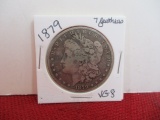 1879 7 Feathers Morgan Silver Dollar Coin
