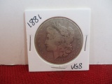 1881 Morgan Silver Dollar Coin-B