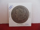 1881 Morgan Silver Dollar Coin-C
