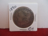 1890 Morgan Silver Dollar Coin-F