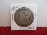 1890-O Morgan Silver Dollar Coin-E