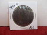 1890-S Morgan Silver Dollar Coin-B