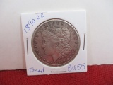 1890-CC Toned Morgan Silver Dollar Coin