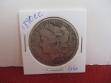 1890-CC Morgan Silver Dollar Coin