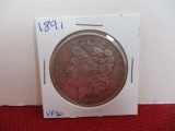 1891 Morgan Silver Dollar Coin