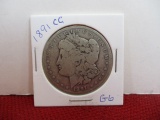 *1891-CC Morgan Silver Dollar Coin-B