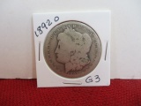 1892-O Morgan Silver Dollar Coin-C