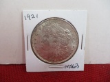 1921 Morgan Silver Dollar Coin