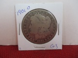 1901-O Morgan Silver Dollar Coin-E