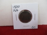 1800 Draped Bust Half Cent Coin