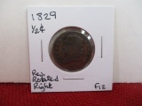 1829 Classic Head Half Cent Coin