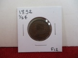 1832 Classic Head Half Cent Coin