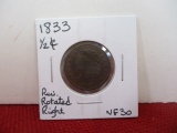 1833 Classic Head Half Cent Coin