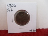 1853 Classic Head Half Cent Coin