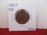 1857 Classic Head Half Cent Coin