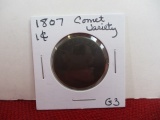 1807 Comet Variety Liberty Large One Cent Coin