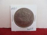 1921 Morgan Silver Dollar Coin