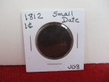 1812 Small Date Classic Head Large One Cent Coin