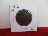 1816 Classic Head Large One Cent Coin