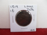 1818 Large Date Classic Head Large One Cent Coin