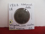 1823 Normal Date Classic Head Large One Cent Coin