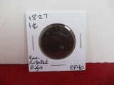 1827 Classic Head Large One Cent Coin