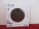 1838 Classic Head Large One Cent Coin