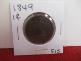 1849 Classic Head Large One Cent Coin