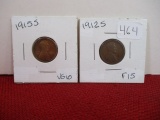 1912-S and 1915-S Wheat Penny Pair
