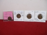 Error Wheat Pennies-Lot of 4