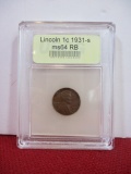 USCG Graded 1931-S Wheat Penny