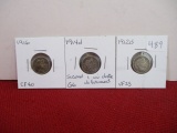 Early 1900's Barber Silver Dimes-Lot of 3