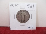 1927-S Standing Liberty Silver Quarter Dollar Coin-B