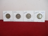 1920's-1930's Standing Liberty Silver Quarter Dollars-Lot of 4