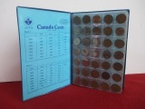 Canadian Cents Collector Book with Coins