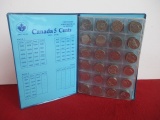 Canadian 5 Cents Collector Book with Coins