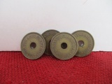 1933 Mills Golden Official Tokens-Lot of 4