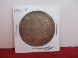 1921-D Morgan Silver Dollar Coin