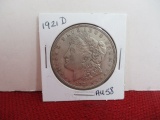 1921-D Morgan Silver Dollar Coin